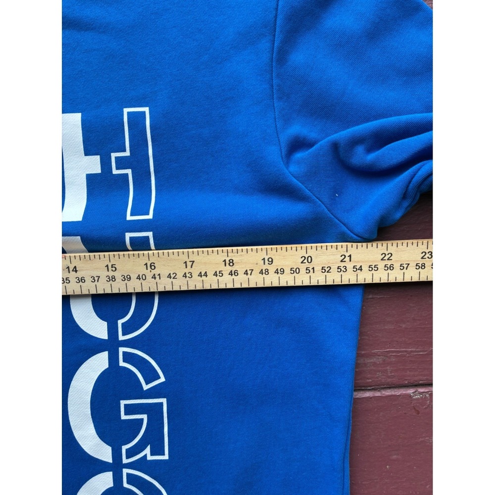 Hugo Boss Royal Blue Vertical Logo Sweatshirt Size Large Preppy Streetwear - Picture 7 of 8